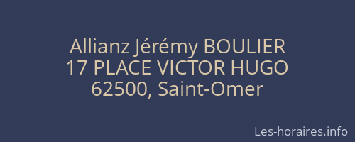 Allianz Jérémy BOULIER