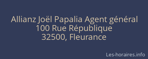 Allianz Joël Papalia Agent général