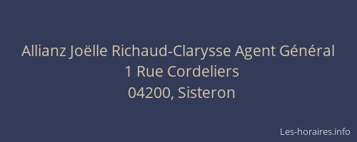 Allianz Joëlle Richaud-Clarysse Agent Général