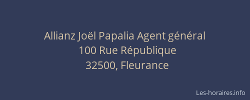 Allianz Joël Papalia Agent général