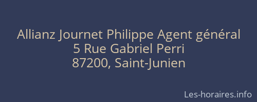 Allianz Journet Philippe Agent général