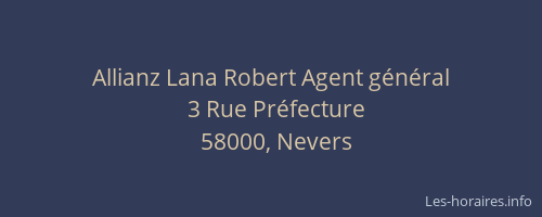 Allianz Lana Robert Agent général