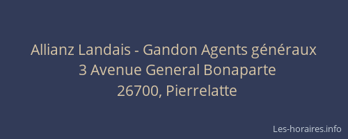 Allianz Landais - Gandon Agents g&eacute;n&eacute;raux
