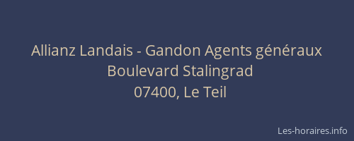 Allianz Landais - Gandon Agents généraux