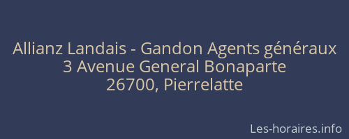 Allianz Landais - Gandon Agents généraux