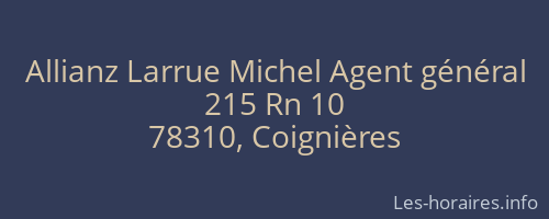 Allianz Larrue Michel Agent général