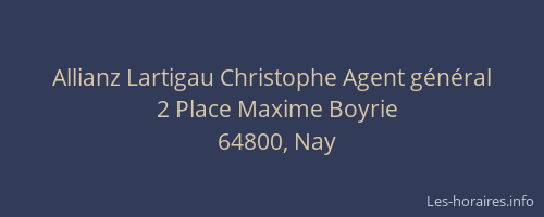 Allianz Lartigau Christophe Agent g&eacute;n&eacute;ral