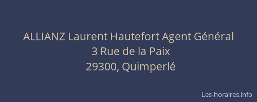 ALLIANZ Laurent Hautefort Agent Général