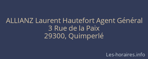 ALLIANZ Laurent Hautefort Agent Général