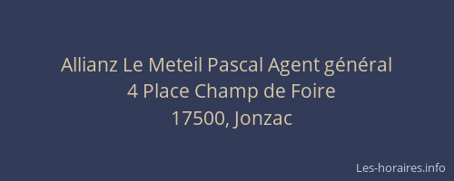 Allianz Le Meteil Pascal Agent g&eacute;n&eacute;ral