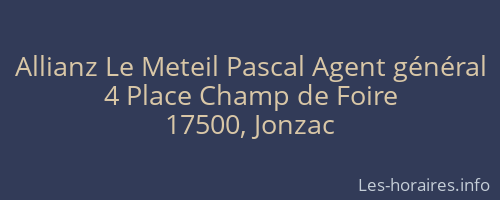 Allianz Le Meteil Pascal Agent général