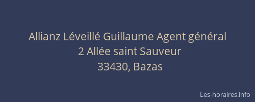 Allianz L&eacute;veill&eacute; Guillaume Agent g&eacute;n&eacute;ral