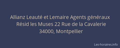 Allianz Leauté et Lemaire Agents généraux