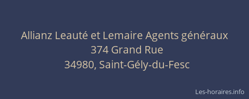 Allianz Leauté et Lemaire Agents généraux