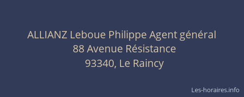 ALLIANZ Leboue Philippe Agent général