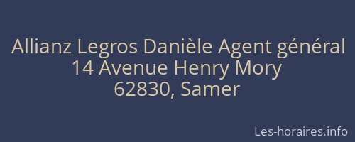 Allianz Legros Danièle Agent général