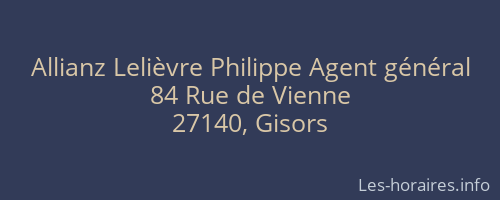 Allianz Lelièvre Philippe Agent général