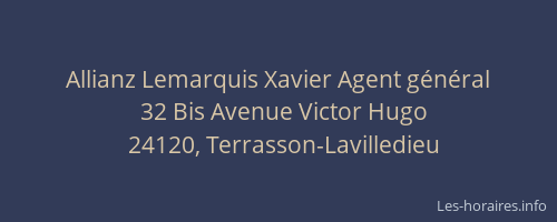 Allianz Lemarquis Xavier Agent g&eacute;n&eacute;ral