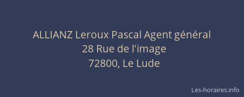 ALLIANZ Leroux Pascal Agent général