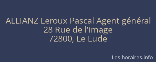 ALLIANZ Leroux Pascal Agent général