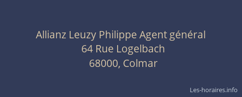 Allianz Leuzy Philippe Agent général