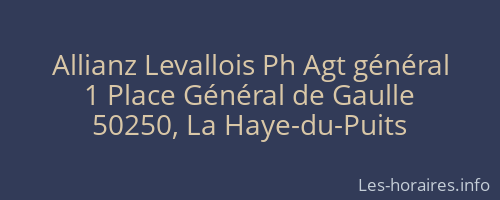 Allianz Levallois Ph Agt général