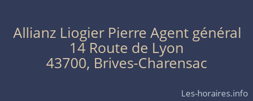 Allianz Liogier Pierre Agent général