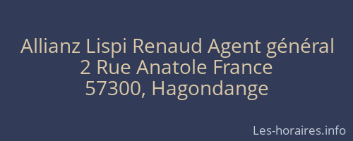 Allianz Lispi Renaud Agent général