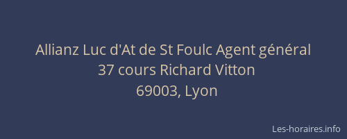 Allianz Luc d'At de St Foulc Agent général