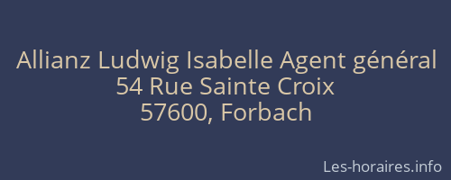 Allianz Ludwig Isabelle Agent général