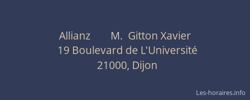 Allianz        M.  Gitton Xavier