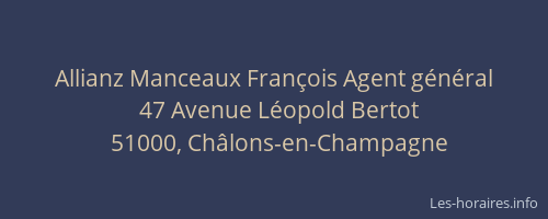 Allianz Manceaux François Agent général