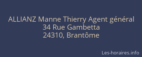 ALLIANZ Manne Thierry Agent général