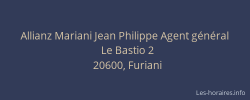 Allianz Mariani Jean Philippe Agent général