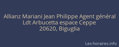 Allianz Mariani Jean Philippe Agent général