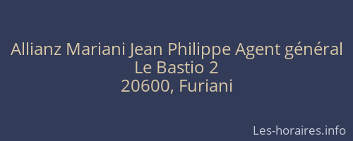 Allianz Mariani Jean Philippe Agent général
