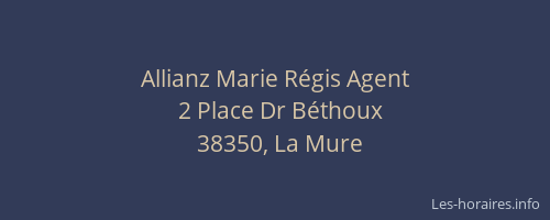 Allianz Marie Régis Agent