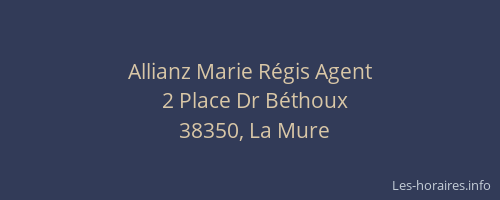 Allianz Marie R&eacute;gis Agent
