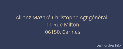Allianz Mazaré Christophe Agt général