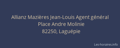 Allianz Mazières Jean-Louis Agent général