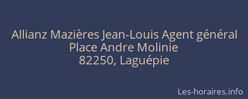 Allianz Mazières Jean-Louis Agent général