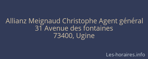 Allianz Meignaud Christophe Agent général