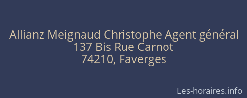 Allianz Meignaud Christophe Agent général