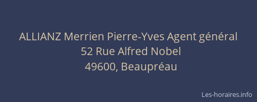 ALLIANZ Merrien Pierre-Yves Agent général