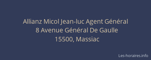 Allianz Micol Jean-luc Agent Général