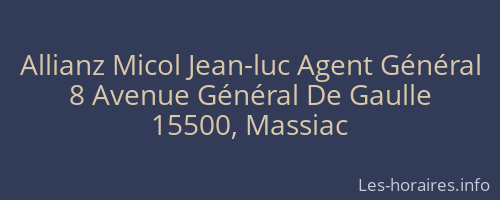Allianz Micol Jean-luc Agent Général