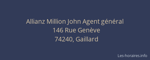 Allianz Million John Agent général
