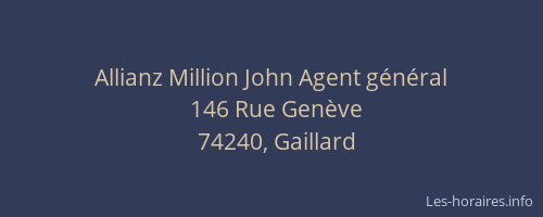 Allianz Million John Agent g&eacute;n&eacute;ral