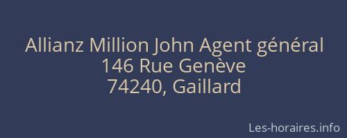 Allianz Million John Agent général