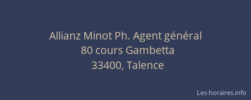 Allianz Minot Ph. Agent général